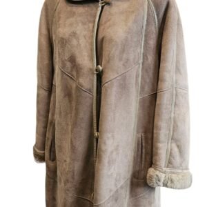 Montone Lungo Vintage Anni ’80 Donna – Grigio, Taglia M/L, Stile Retrò | Emanuella_P Second Hand Luxury Milano