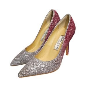 Jimmy Choo Décolleté Argento e Rosa –  Eleganza Unica | Emanuella_P Second Hand Luxury Milano